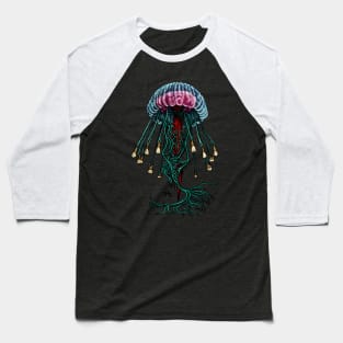 Vagus Nerve Jellyfish & Teeth! Baseball T-Shirt